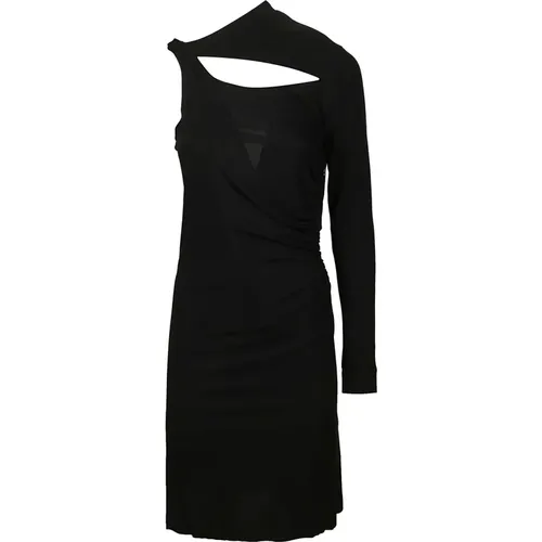 Asymmetrisches Slash Mini Kleid , Damen, Größe: 2XS - Victoria Beckham - Modalova