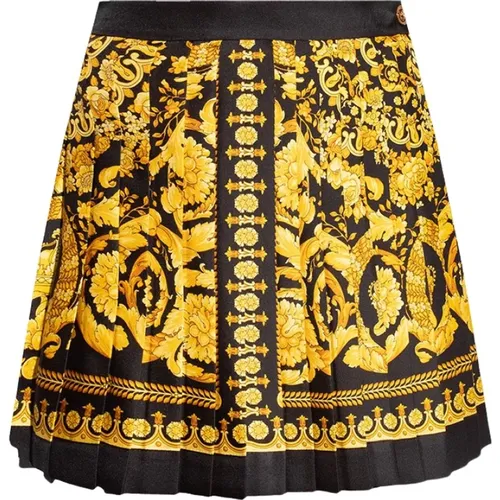 Pleated skirt , female, Sizes: 2XS, XS - Versace - Modalova