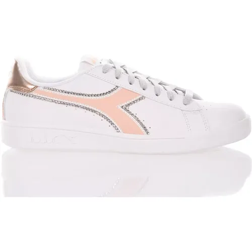 Customized Womens Leather Sneakers , female, Sizes: 8 UK, 6 UK, 3 UK, 5 1/2 UK, 7 UK, 5 UK, 4 UK, 3 1/2 UK - Diadora - Modalova