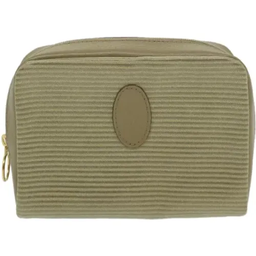 Pre-owned Canvas clutches , female, Sizes: ONE SIZE - Yves Saint Laurent Vintage - Modalova