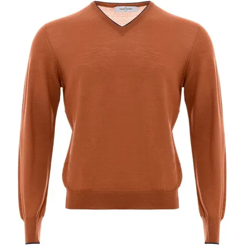 Elegant Wool Sweater for Men , male, Sizes: L - Gran Sasso - Modalova