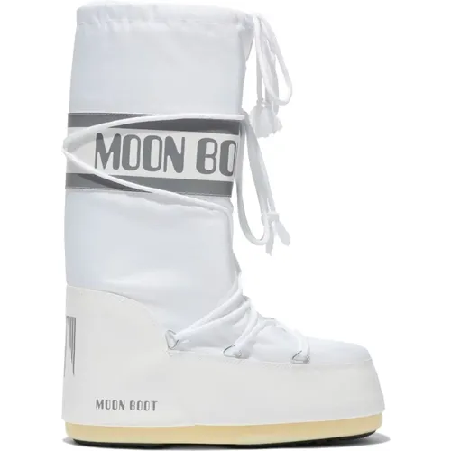 Weiße Winterstiefel Stilvolles Modell , Damen, Größe: 39 EU - moon boot - Modalova