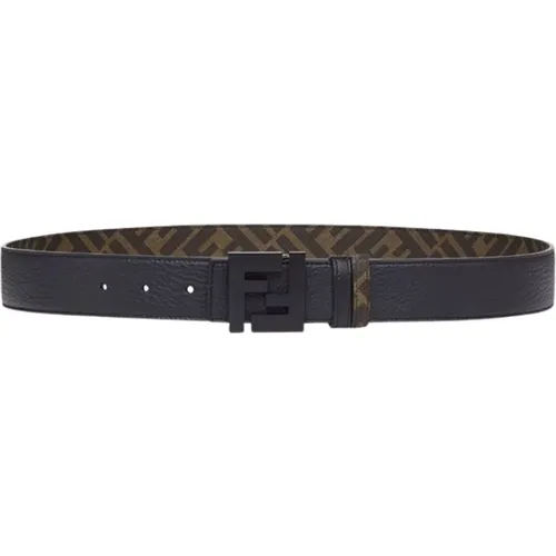 Roma Leather Belt , male, Sizes: 90 CM - Fendi - Modalova