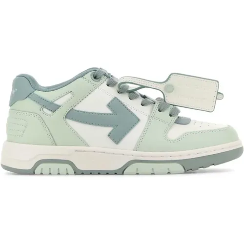 Bunte Ledersneakers , Damen, Größe: 36 EU - Off White - Modalova