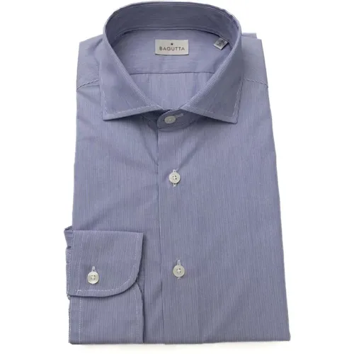 Classic French Collar Cotton Shirt , male, Sizes: 2XL, 3XL, 6XL, 4XL - Bagutta - Modalova