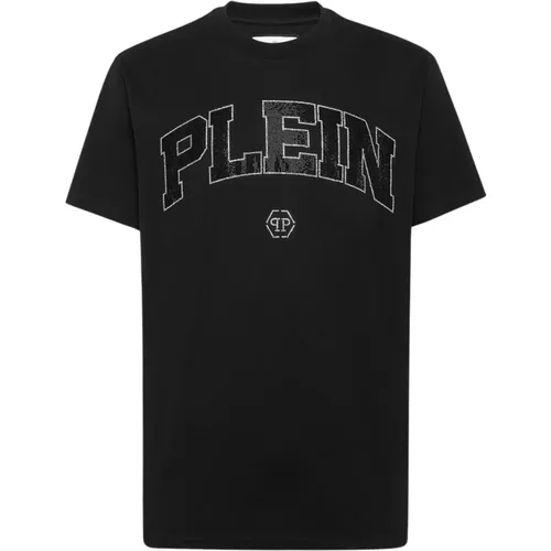 Stylisches T-Shirt mit Einzigartigem Design , Herren, Größe: L - Philipp Plein - Modalova