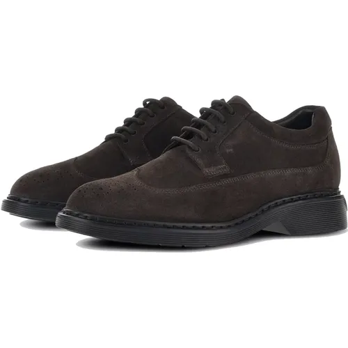 Ebano Derby Shoes , male, Sizes: 12 UK, 11 UK - Hogan - Modalova