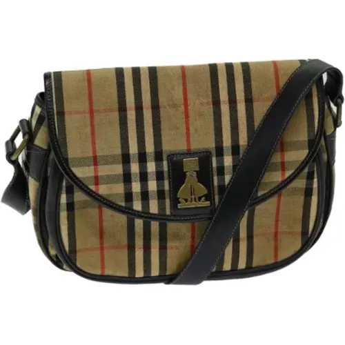 Pre-owned Canvas shoulder-bags , female, Sizes: ONE SIZE - Burberry Vintage - Modalova