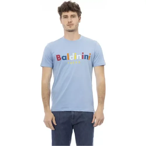 Klassisches Herren T-Shirt mit Rundhalsausschnitt , Herren, Größe: XL - Baldinini - Modalova