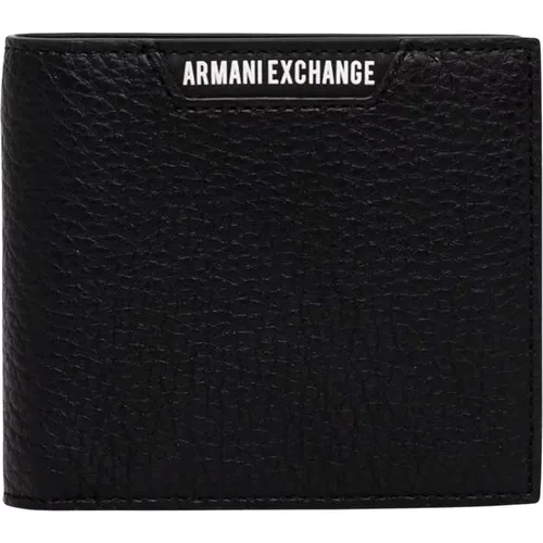 Wallet with Snap Closure , male, Sizes: ONE SIZE - Armani Exchange - Modalova