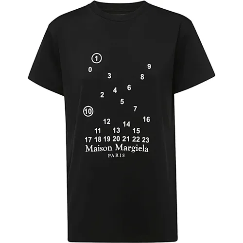 Schwarze T-Shirts und Polos für Frauen , Damen, Größe: L - Maison Margiela - Modalova