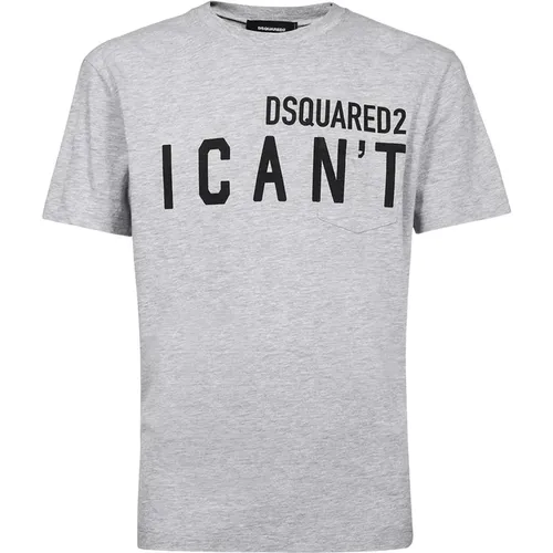 Klassisches Logo T-Shirt , Herren, Größe: M - Dsquared2 - Modalova