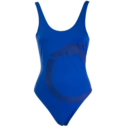 Graphic Print One-Piece Swimsuit , female, Sizes: M, XS, S, L - Trussardi - Modalova