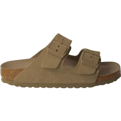 Arizona Unisex Sandal Khaki , Herren, Größe: 42 EU - Birkenstock - Modalova