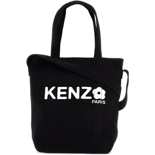 Utility Tote Bag with Boke Print , male, Sizes: ONE SIZE - Kenzo - Modalova