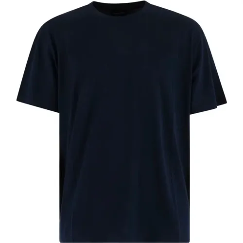 Blaue T-Shirts und Polos gg bsc , Herren, Größe: XL - Roberto Collina - Modalova