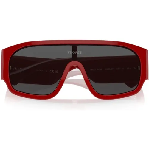 Retro Logo Oversized Occhiali da sole Sonnenbrillen , Damen, Größe: 33 MM - Versace - Modalova