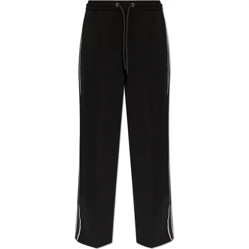 Trousers with side stripes , female, Sizes: M, 2XS, S, XS - Moncler - Modalova