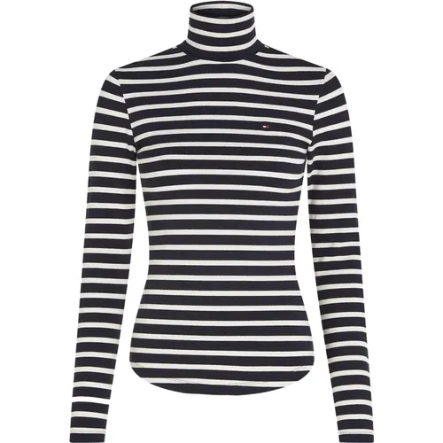 Striped Sweaters , female, Sizes: XS, S - Tommy Hilfiger - Modalova