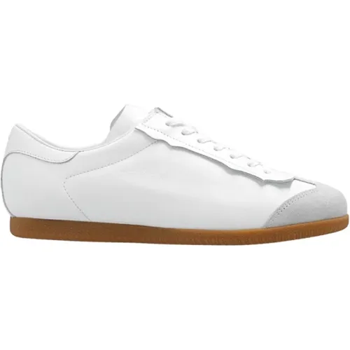 And Grey Leather Sneakers , male, Sizes: 5 UK, 4 UK, 3 UK, 8 UK, 6 UK, 7 UK - Maison Margiela - Modalova