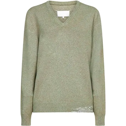 Wool and Cashmere Sweater , female, Sizes: S - Maison Margiela - Modalova