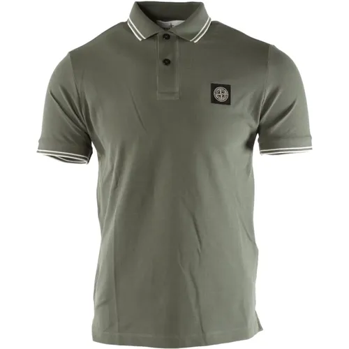 Slim Fit Grünes Polo Shirt - Stone Island - Modalova