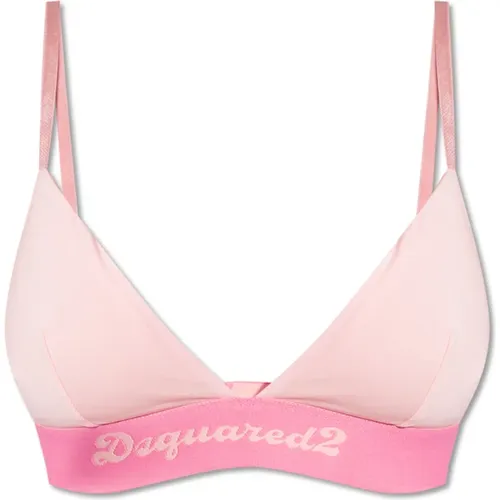 BH mit Logo , Damen, Größe: XL - Dsquared2 - Modalova