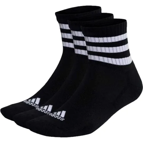 Klassische Gepolsterte Sportbekleidung 3 Streifen Socken , unisex, Größe: M - Adidas - Modalova