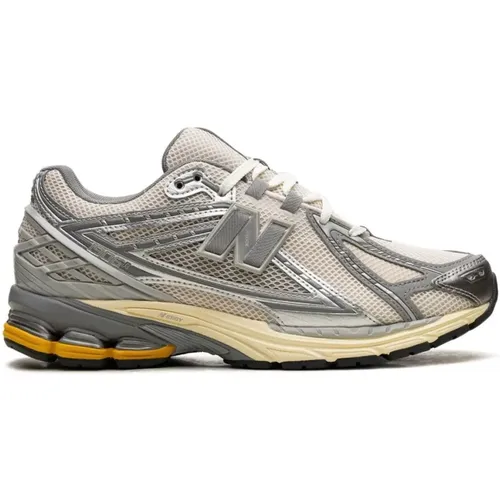 Grey Sneakers 1906R Silver/Yellow Design , male, Sizes: 10 UK, 9 UK, 9 1/2 UK, 6 1/2 UK, 11 UK, 8 1/2 UK, 7 1/2 UK, 7 UK - New Balance - Modalova