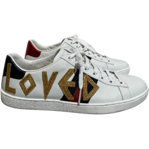 Pre-owned Leder sneakers - Gucci Vintage - Modalova