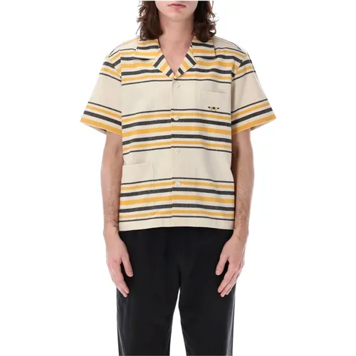Mens Clothing Shirts Ecru Multi Ss24 , male, Sizes: L, XL - Bode - Modalova
