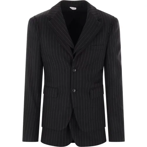 Wool Pinstripe Jacket , male, Sizes: XL, L - Comme des Garçons - Modalova