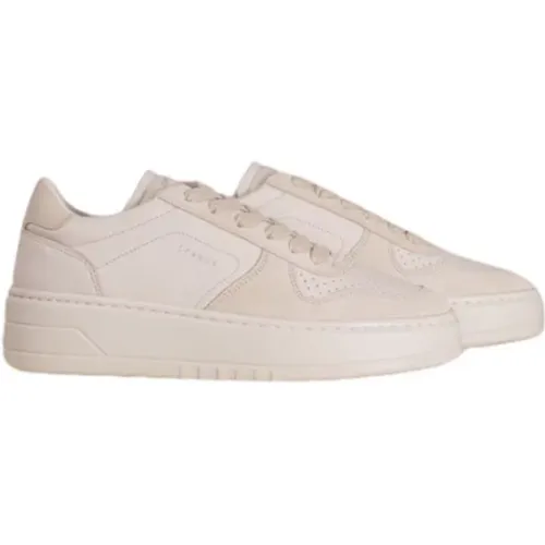 Cream Leather Mix Sneaker , female, Sizes: 6 UK, 7 UK, 4 UK, 5 UK, 8 UK - Copenhagen Studios - Modalova