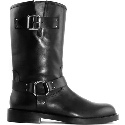 Leather Ankle Boots with Buckle , female, Sizes: 7 UK, 6 UK, 5 UK, 4 UK - Guglielmo Rotta - Modalova