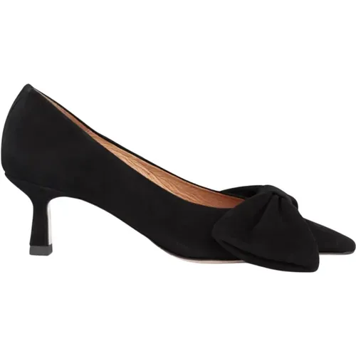 Schwarzer Wildlederpump mit Kitten Heels , Damen, Größe: 37 EU - Ivylee Copenhagen - Modalova