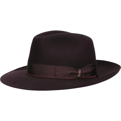 Filz breitkrempiger Hut , Herren, Größe: 57 CM - Borsalino - Modalova