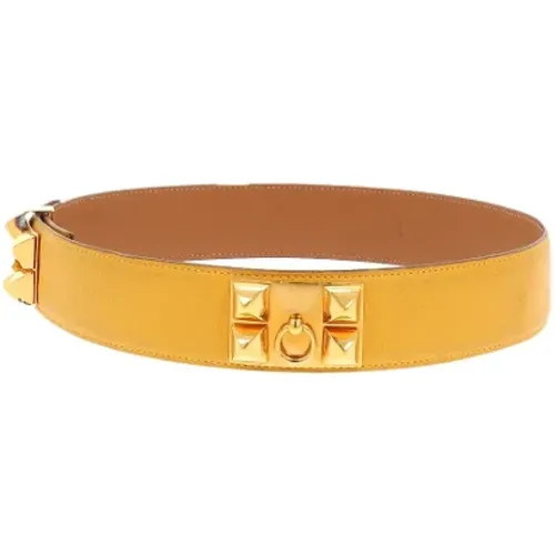 Pre-owned Leather belts , female, Sizes: ONE SIZE - Hermès Vintage - Modalova