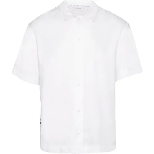 Short Sleeve Shirts , Herren, Größe: XL - Calvin Klein - Modalova
