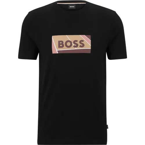 T-Shirts , male, Sizes: M - Hugo Boss - Modalova