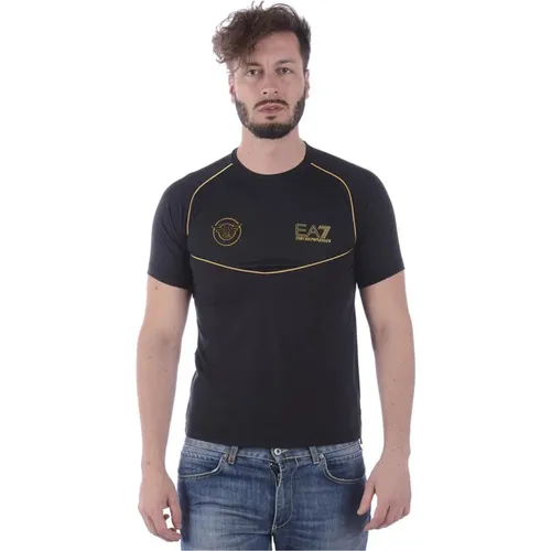 Sweatshirt T-Shirt Kombination , Herren, Größe: M - Emporio Armani EA7 - Modalova