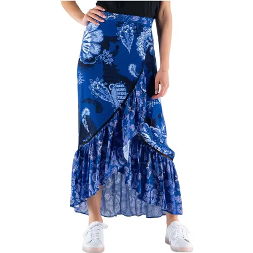 Long Flowy Skirt , female, Sizes: S - Desigual - Modalova