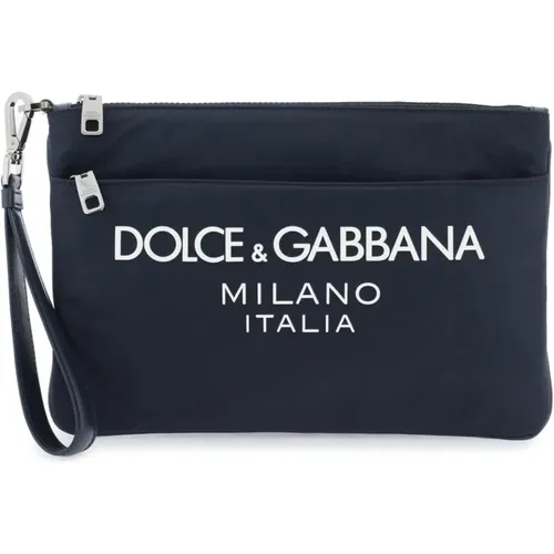 Nylon Tasche mit gummiertem Logo,Nylon-Tasche mit gummiertem Logo - Dolce & Gabbana - Modalova