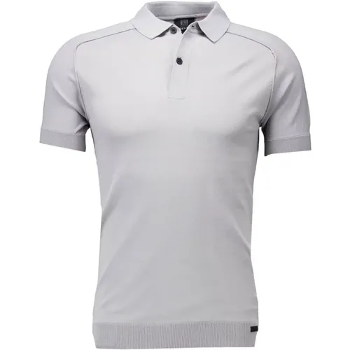 Grey Polo Shirt with CoolDry Quality , male, Sizes: 2XL, XL, L, M, 3XL - Genti - Modalova