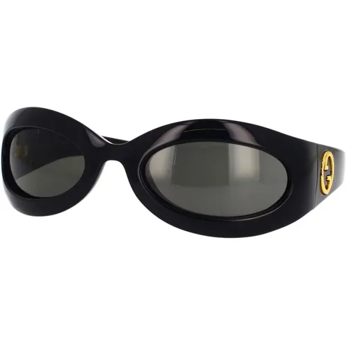 Iconic Sunglasses Gg1247S 001 , female, Sizes: 60 MM - Gucci - Modalova