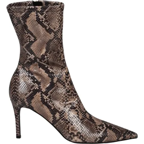 Python Print Stiefeletten mit Absatz - Stella Mccartney - Modalova