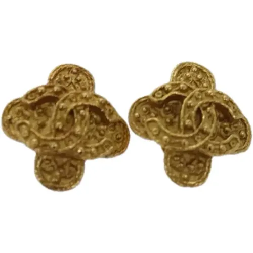 Pre-owned Metal earrings , female, Sizes: ONE SIZE - Chanel Vintage - Modalova