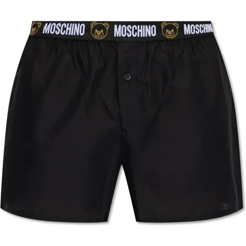 Boxers with logo , male, Sizes: XS, 2XL - Moschino - Modalova