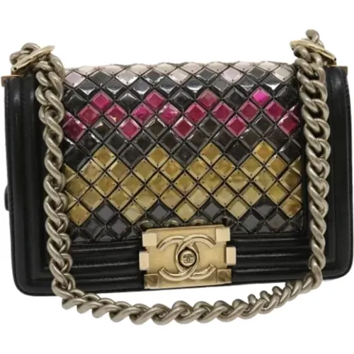 Multicolored Leather Chanel Boy Bags , female, Sizes: ONE SIZE - Chanel Vintage - Modalova