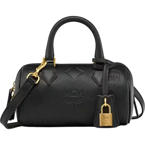 Ella Boston Bag in Leather , female, Sizes: ONE SIZE - MCM - Modalova