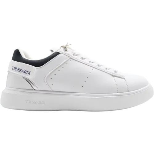 White Blue Sneakers Yiro Style , male, Sizes: 10 UK, 8 UK - Trussardi - Modalova